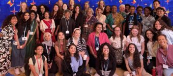 The women and gender caucus at SB62 after our morning meeting